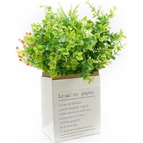 Artificial Plants Cheap Eucalyptus Leaves Vases for Home Decor Household Products Scrapbooking Wedding Background Plastic Leaf