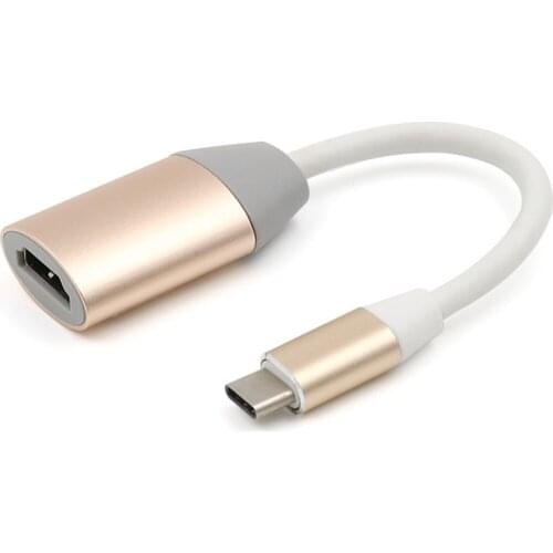 USB 3.1 Type C To HDMI Output Converter Anti-Interference Audio Adapter Cable Supports Self-Powered For Macbook