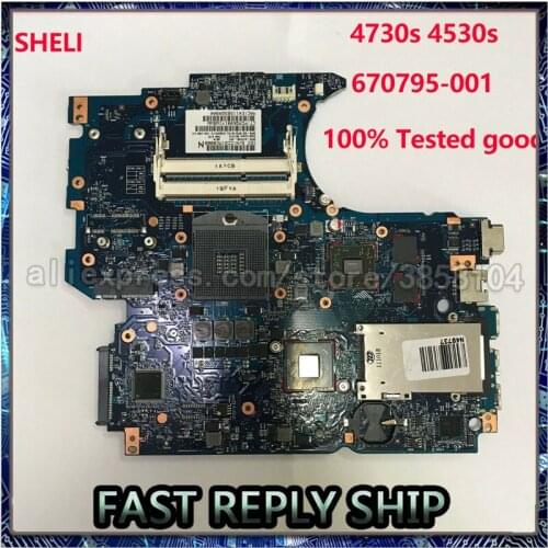670795-001 658343-001 for HP ProBook 4730s 4530s Laptop Motherboard notebook pc mainboard 6050A2465501 ddr3 100% Tested good