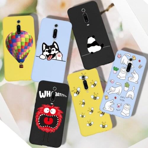 Soft For Xiaomi Mi 9T Pro Case Cute Cartoon Back Cover For Xiaomi Redmi K20 Pro RedmiK20 Mi9T Pro Case Silicone Candy TPU Matte