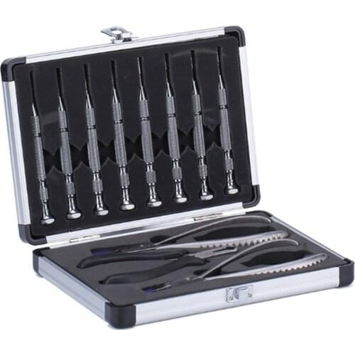 Optical Eyeglasses Plier Screwdriver Rimless Frame Plier Set 2 Plier 1 Cutter 8 Screwdrivers