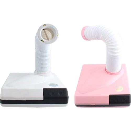 Nail Dust Collector Vacuum Cleaner Suction Fan 60W 360°Flexible Rotation Air Blower Retractable Elbow Cleaning Tools Beauty