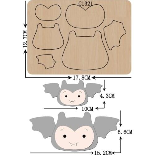 New Wooden die Scrapbooking C-1321 Cutting Dies Multiple sizes