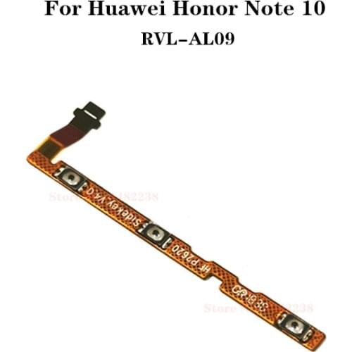 Original Power ON OFF Volume Buttons Flex cable For Huawei Honor Note 10 RVL-AL09 Power Switch Side Key Connector Replacement