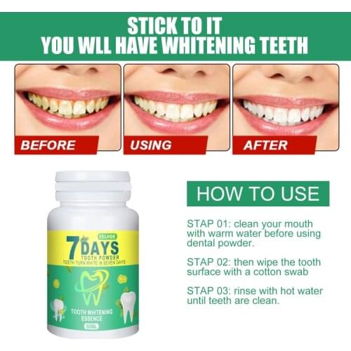 Teeth Whitening Powder Clean Oral Hygiene Remove Plaque Reduce Stains Fresh Breath Brighten Whiten Teeth Oral Clean Care Tools