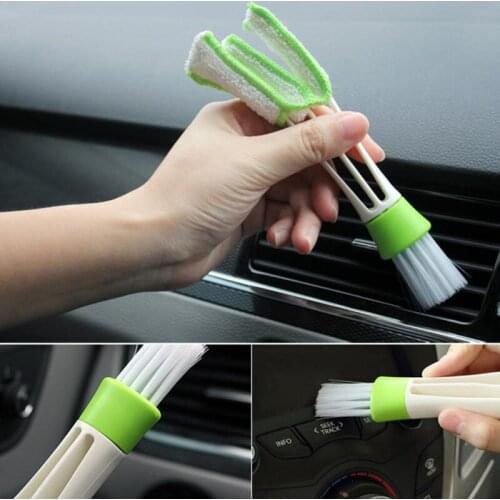 Portable Double Ended Car Air Conditioner Vent Slit Cleaner Brush for Chevrolet Cruze TRAX Aveo Lova Sail EPICA Captiva Malibu