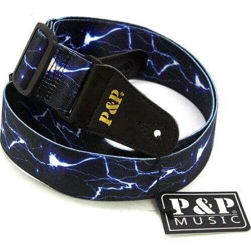 Guitar Strap Multi-Color Guitar Belts Adjustable Colorful Printed Nylon Straps Bass Acoustic Electric Guitar Accessories