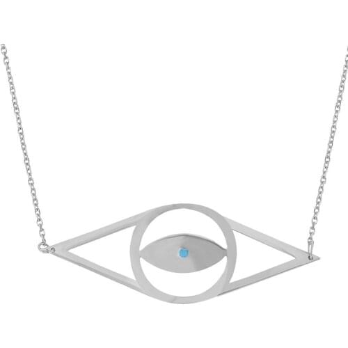 Silver, Flat Plate Silver Necklace, best present options for Your Loved Ones