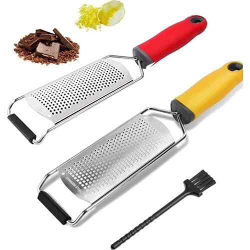 1PC Stainless Steel Cheese Chocolate Lemon Ginger Potato Grater Manual Cheese Grater Sharpe Blade Slicer With Protective Cover
