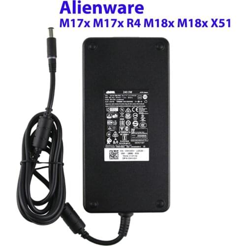 240W 19.5V 12.3A AC Adapter Charger for DELL Alienware M17x M17x R4 M18x M18x X51 Power Supply