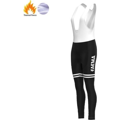 1955 Competition Italy FAEMA Team Retro Woman Fleece Cycling trousers Triathlon Bike Skinsuit Pants Pantalón ciclismo mujer
