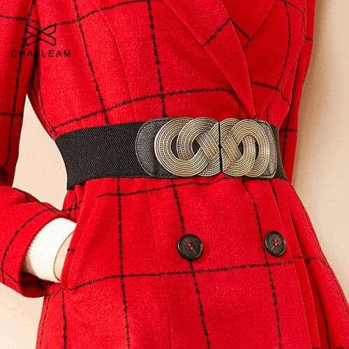 Woman Elastic Band Retro Elastic Wide Dress Dress Elastic Waist Fashion Decorative Elast Belt Women x218