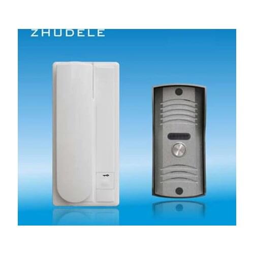ZHUDELE ZD-3208C 2-Way Intercom Home Interphone Audio Doorbell ,2- wire audio intercom system unlock function