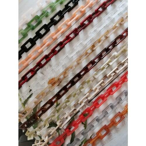 1.0 Meter 43*23 mm Acrylic Chains Strands Linked Bag Chains Women Jewelry DIY Accessories Chains Necklace Earrings N430