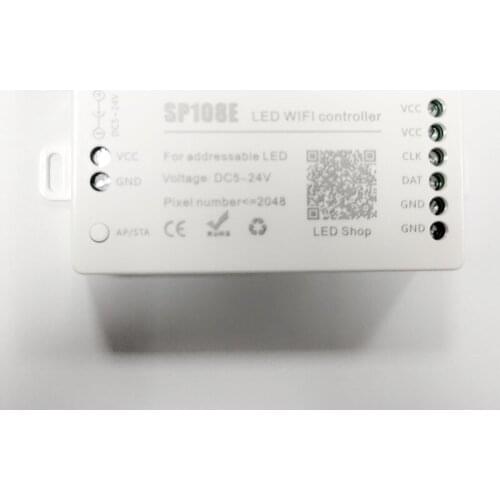 20pcs DC5-24V SP108E Magic Controller Bluetooth-compatible 2048 Pixels for WS2811 2812 2801 6803 IC LED Strip Support