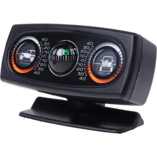 3 In 1 Car Compass Inclinometer Angle Slope Level Meter Finder Gradient Balancer 270E