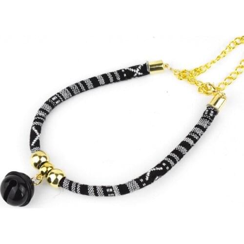 35PCS / LOT Pet Bell Collar Hand-Woven Dog Collar Ethnic Wind Cat Bell Collar PeT Supplies