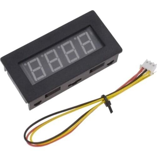 4 Digits Digital Tachometer Speed Measure Meter panel 999999 RPM Red LED Display