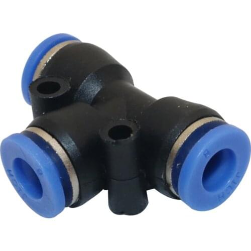 5pcs 6mm Garden Three Way Slip lock Quick Connectors Plastic Butt Joints Mist Cooling Reptile Fogger Accessories Pneumatic Tool