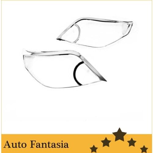 Auto Chrome Parts Chrome Head Light Cover for Toyota Land Cruiser Prado J150-Free Shipping