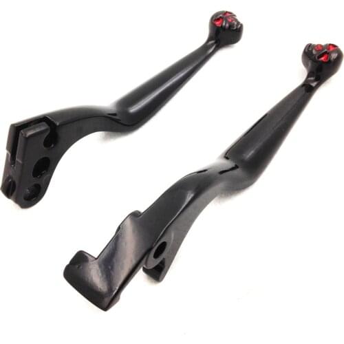 Aftermarket free shipping motorcycle accessories Brake Clutch Skull Hand Lever Fit for Honda Shadow 600 750 1100 Magna 750 BLACK
