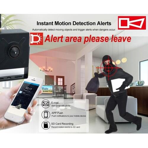 Speaker MIC WiFi Camera 5MP 2mp Mini Wireless IP SD Card Slot P2P Onvif CCTV Pin Hole Security Home Surveillance Two-way Audio