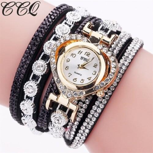 CCQ Women's Watches With Rhinestones