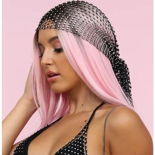 Black Headband Headpiece Veil Bridal Crystal Beaded Birdcage White Net Mask Hair Accessorie Veils Charming Wedding Fascinator