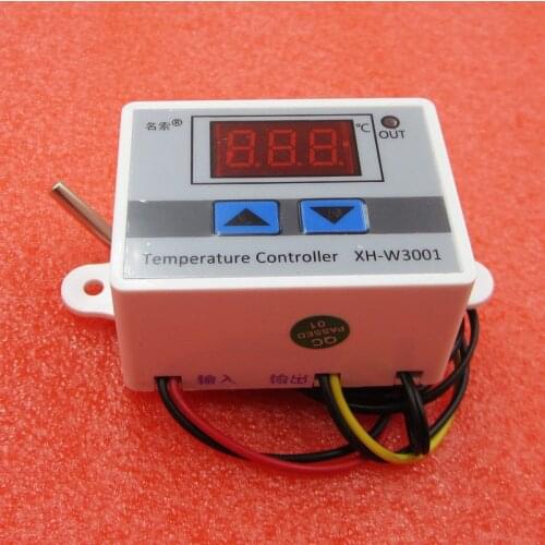 W3001 220V Digital LED Temperature Controller Thermostat Control 10A w/ Switch Probe diy electronics