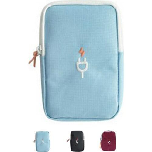Travel Gadget Organizer Bag Portable digital cable bag Electronics Accessories Storage Carrying Case Pouch for USB power Bank