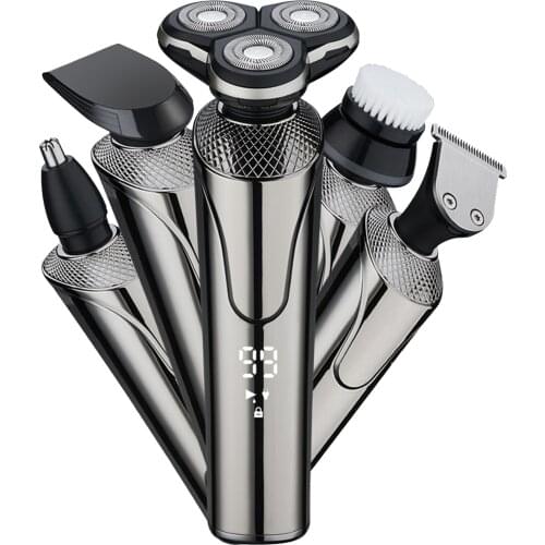 Electric Shaver for Men Smart High-power Shaver USB Charging Dry and Wet Double Shave Whole Waterproof Multifunctional Kit