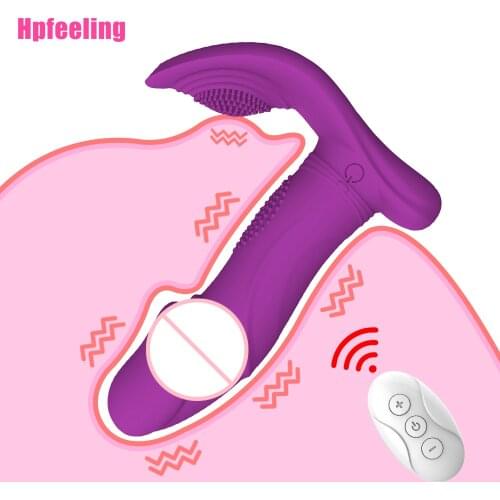 10 Speeds Dildos G-Spot Vibrator Wireless Control Vaginal Vibrator Clitoris Stimulation Female Masturbator Sex Toys for Women