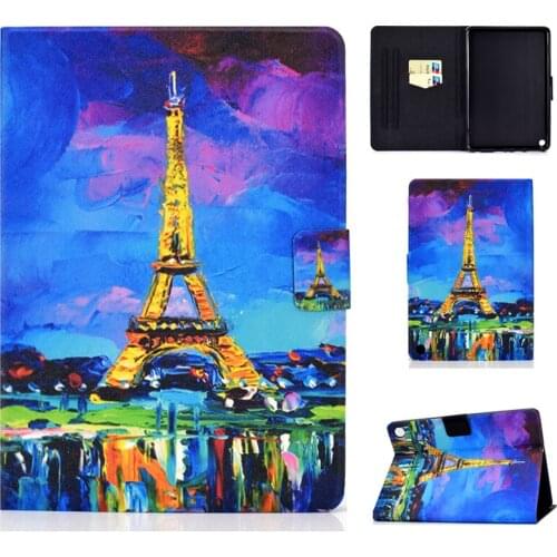 Fire HD 10 10.1'' HD10 2021 Magnet PU Leather Tablet Cover for Fire HD 10 Plus 11th Generation 10.1 inch+screen protector