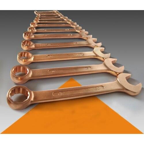 5.5mm-24mm Beryllium Copper Combination Wrenches,Non sparking and Non magnetic Tools,Safety Hand Tools