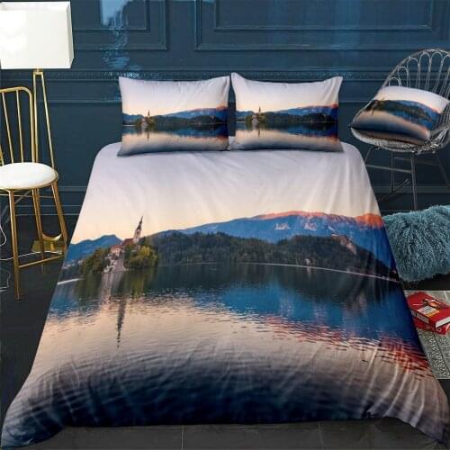 Bled 11 Quilt Cover Pillowcase 3Piece Comforter Bedding Set With Pillow Case Single Double Duvet Cover Home Decora