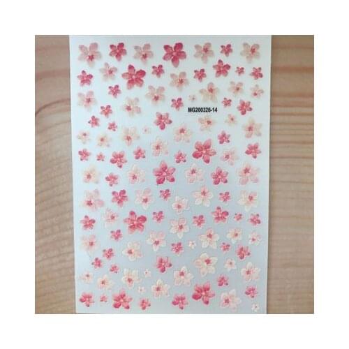 Beautiful Colorful Small Flowers Nail Stickers Fashion New Style Nail Art Light Traceless Nail Decals Nail Decoration Girl Gifts
