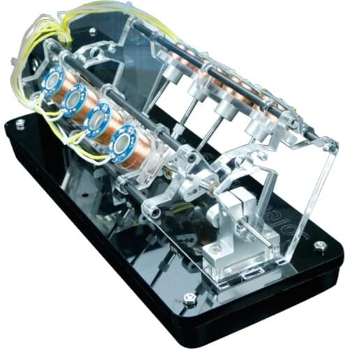 Electromagnet engine Engine model can be started High-speed motor Automobile engine v-type engine