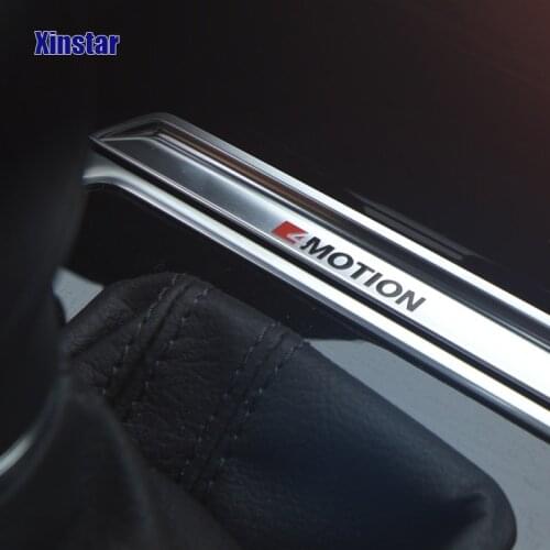 Stainless Steel 4motion Car Interior Decals Sticker For Volkswagen Golf6 Golf7 Polo GTI B6 R36 B7L CC Touran mk6 mk7 Passat