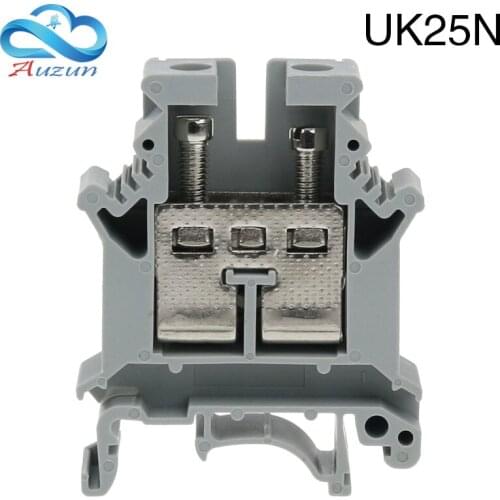 UK25N guide rail type pure copper piece voltage terminal terminal line uk-25n 25MM square terminal combination