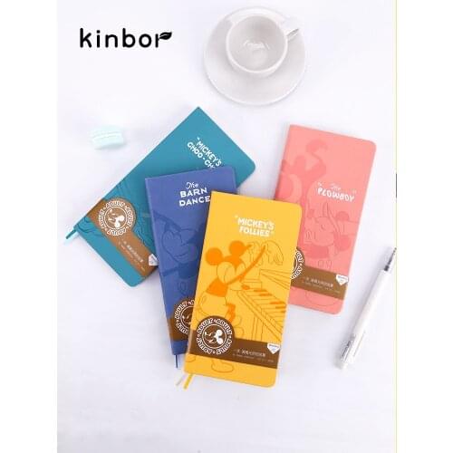 Genuine Disney Mickey Minnie Little Week Weekly Plan Cartoon Portable Notebook Handbook Office Study Gift