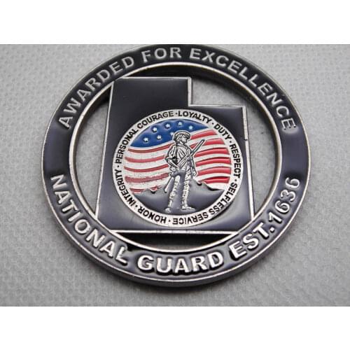 Cheap custom cut out coins high quality custom made cut medal coin wholesale USA coins hot sales custom made navy coin