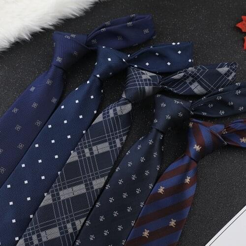 New Mens Tie Classic Vintage Stripe Flower Floral 7cm Jacquard Necktie Accessories Daily Wear Cravat Wedding Party Gift Necktie