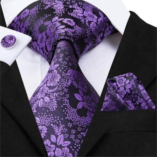 Hi-Tie Famous Brand Necktie Tie For Man Silk Fabric Jacquard Woven Made In China Ties Hanky Cufflinks Set SN-3022