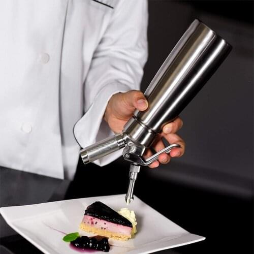 Professional Whipped Cream Dispenser Stainless Steel Cream Whipper for Delicious Homemade Leak-proof Large 500-1000ml Uses