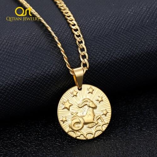 Женские кулоны знаки зодиака Qitian China At AliExpress
