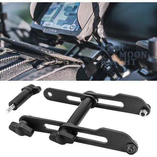 Motorcycle Adjustable Extend handlebar mobile phone Navigation bracket USB phone charging For BMW F700GS F800GS F650GS G650X