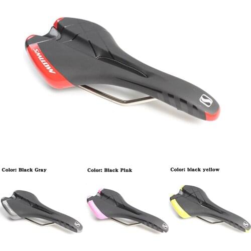SMLLOW Bicycle Bike Cycle Hollow Saddle Sports Soft Cushion Seat For Mountain Road BMX Bike Bicycle Saddle Breathable 4 Colors