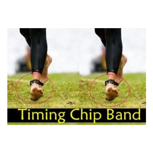 Rfid sports timing tags band Neoprene Velcro Strap neoprene triathlon uhf RFID timing chip wrist ankle strap
