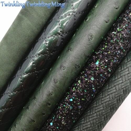 PINK Glitter Fabirc, Faux Leather Fabric, Ostrich Synthetic Leather Fabric Sheets For Bow A4 21x29CM Twinkling Ming XM636