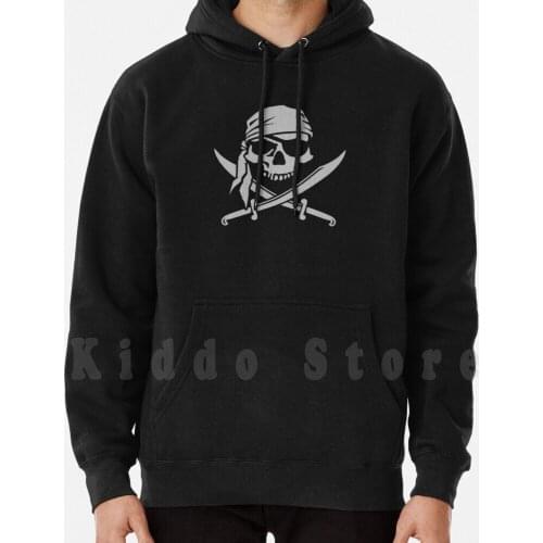 Pirate Skull hoodie long sleeve Skull Pirate Pirate Skull Jolly Roger Pirate Flag Pirate Ship Sword Bandana Arrrr